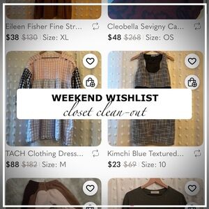 Make an Offer | Weekend Wishlist Closet Clean-out | Weekend Sale